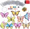 27 Sets DIY Window Paint Art Suncatchers Craft Kits - Butterfly